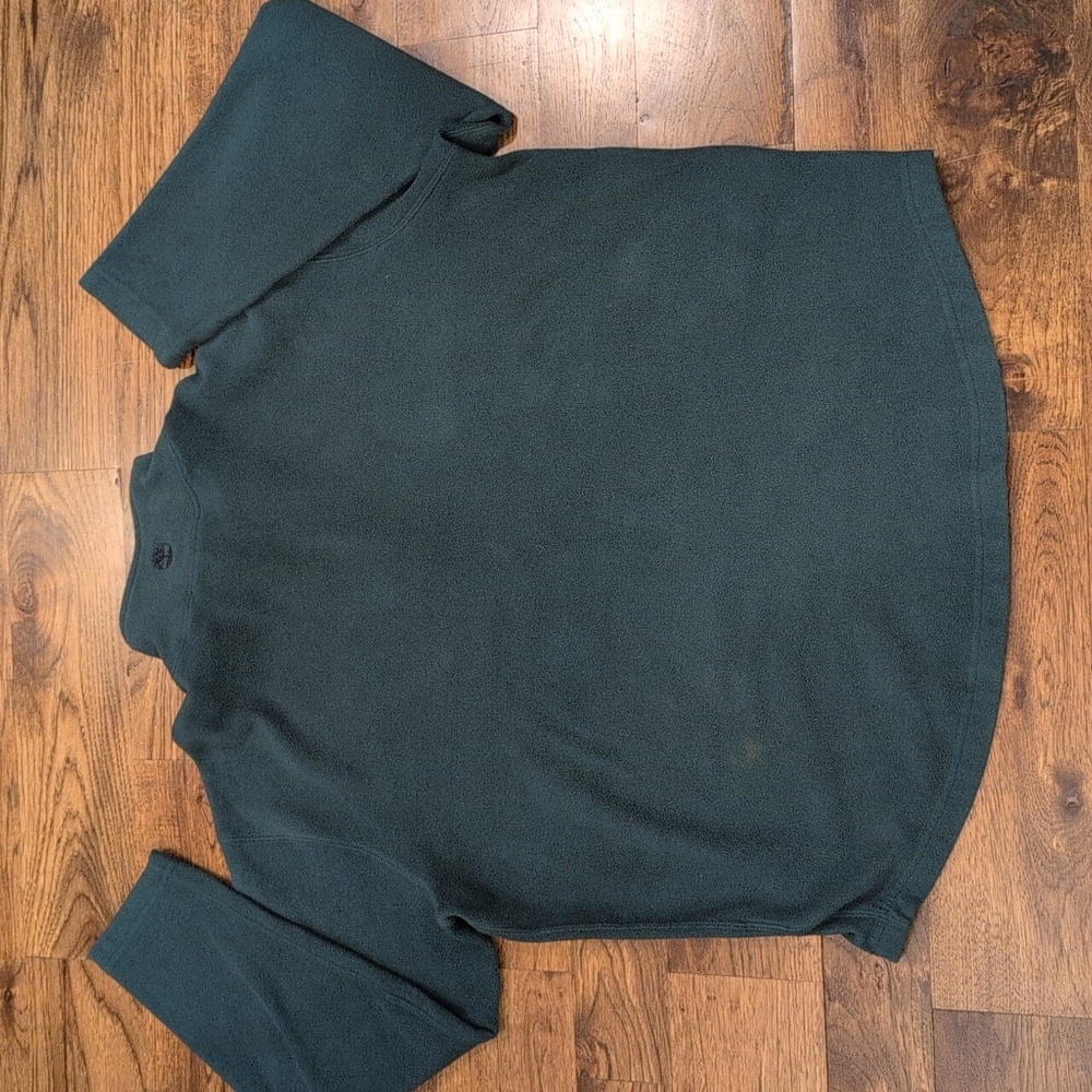 Mens Timberland dark green 1/2 zip pullover size L - Picture 4 of 4